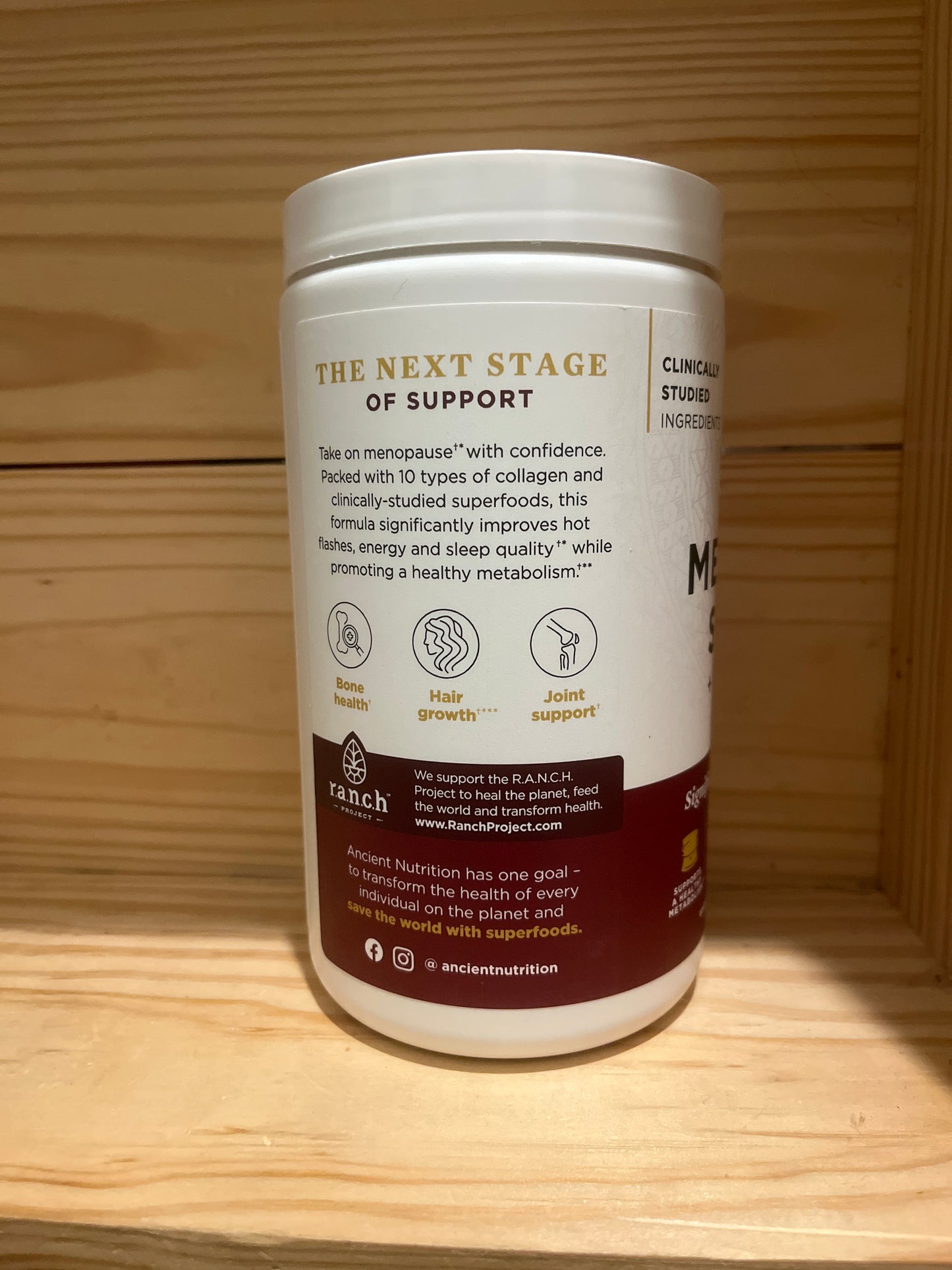 Menopause Support + Collagen Protein Powder Vanilla 10.2 oz