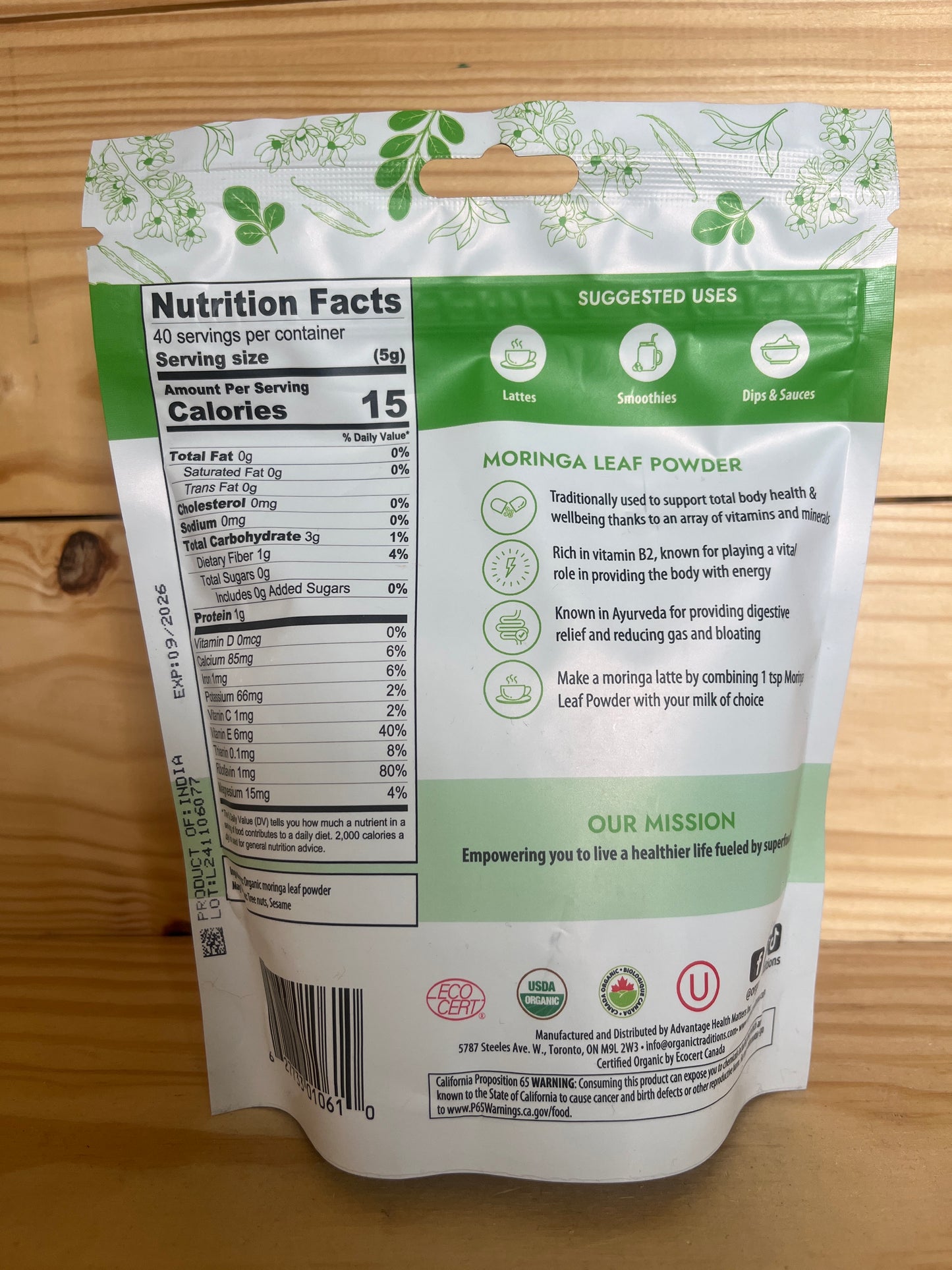 Pure Moringa Leaf Powder