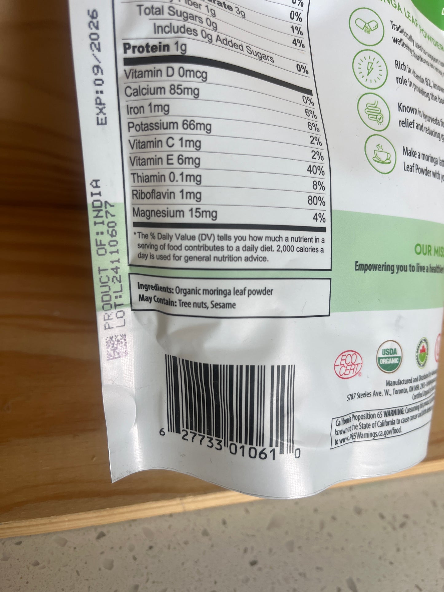 Pure Moringa Leaf Powder