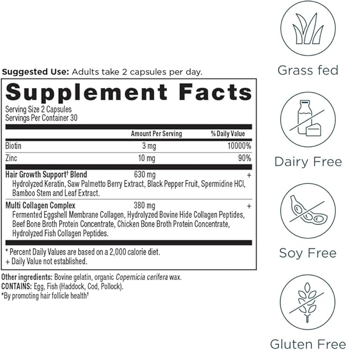 Hair Growth + Collagen Capsules