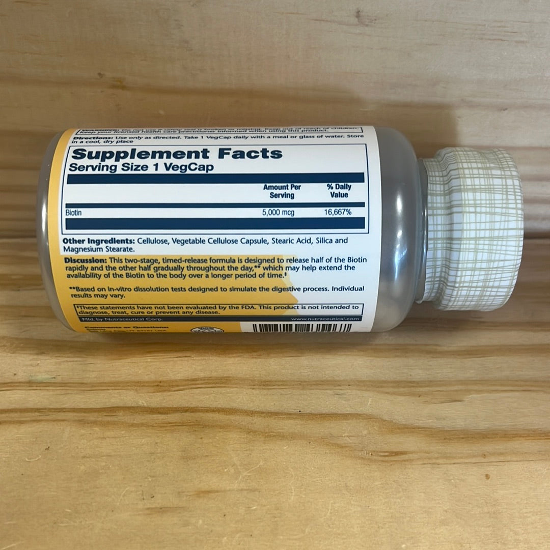 Time Released Biotin 5000 mcg