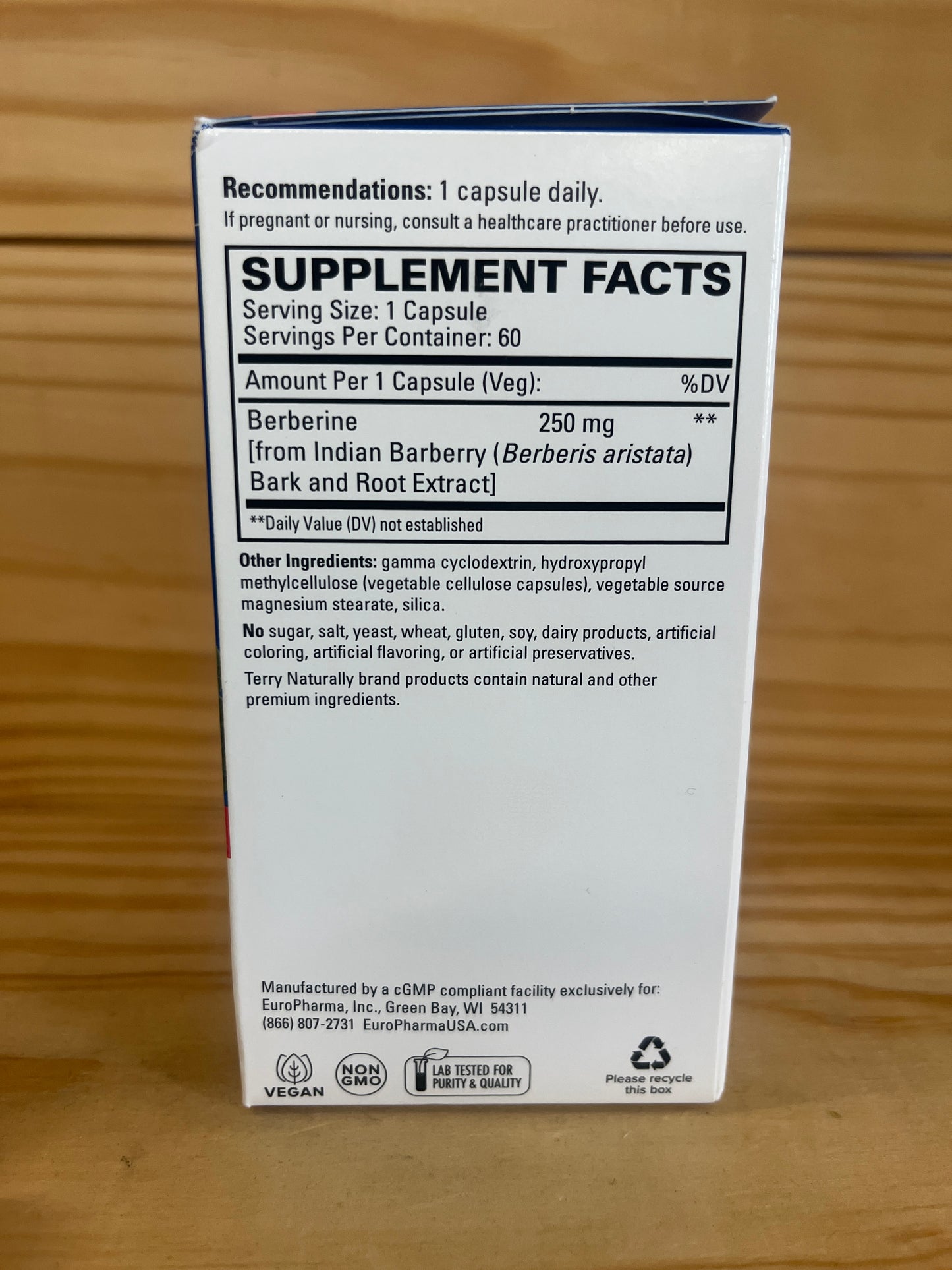 Berberine MetX High Absorbtion Berberine