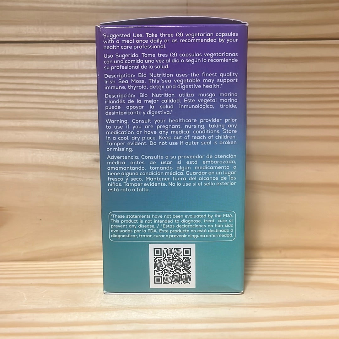 Irish Sea Moss Capsules (Chondrus crispus)