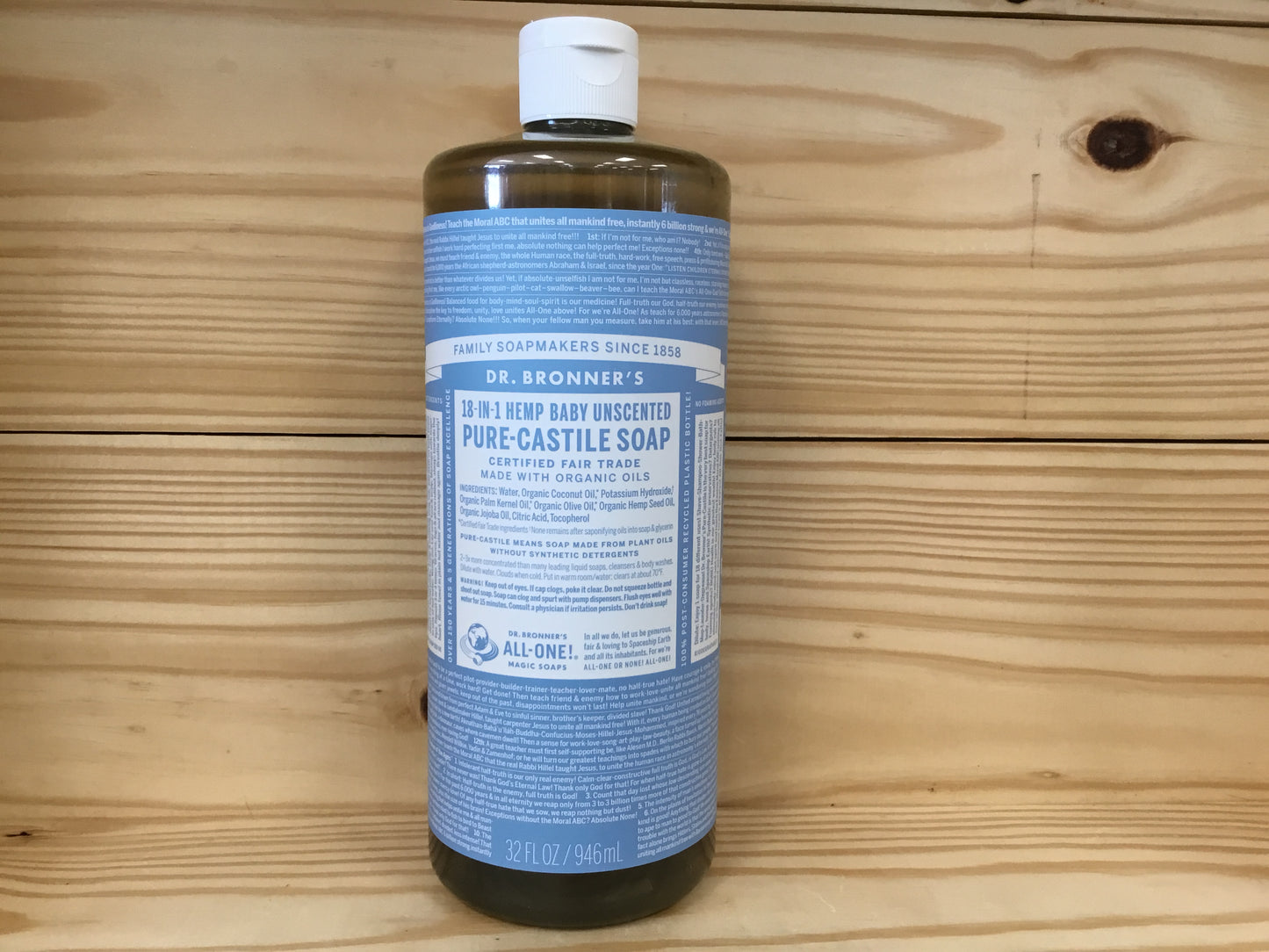 Pure Castile Liquid Soap Baby Unscented