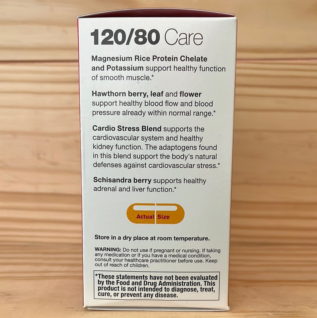 120/80 Care Natural Blood Pressure Support - One Life Natural Market NC