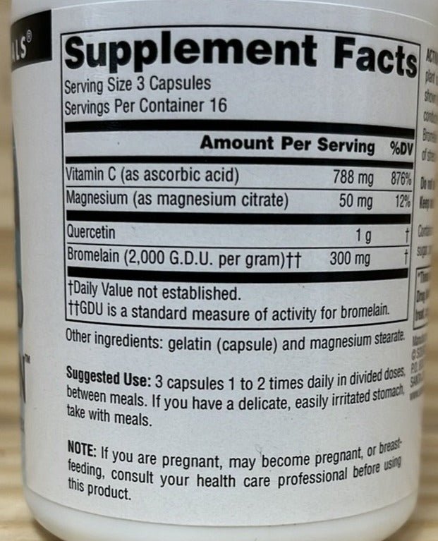 Activated Quercetin Sinus Support Immune Health - One Life Natural Market NC