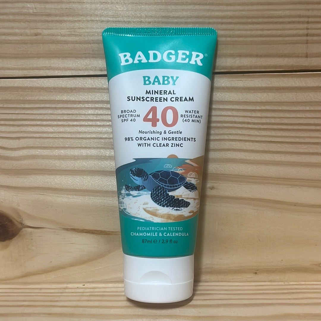 Baby Mineral Sunscreen Cream SPF 40 Zinc Oxide Non-Toxic Sunscreen - One Life Natural Market NC