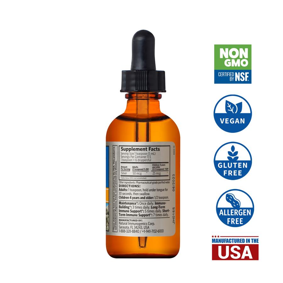 Bio-Active Silver Hydrosol Colloidal Silver Immune Support Dropper-Top - One Life Natural Market NC
