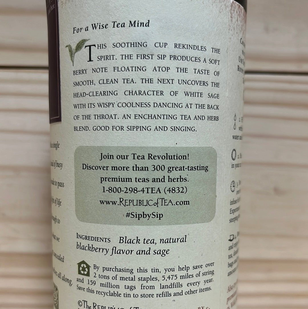 Blackberry Sage Black Tea Bags 50ct - One Life Natural Market NC