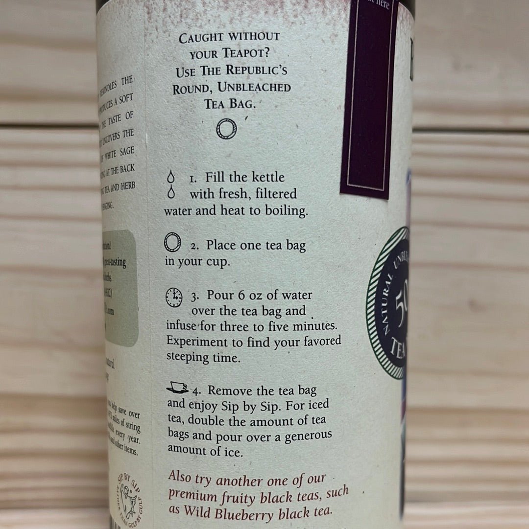 Blackberry Sage Black Tea Bags 50ct - One Life Natural Market NC