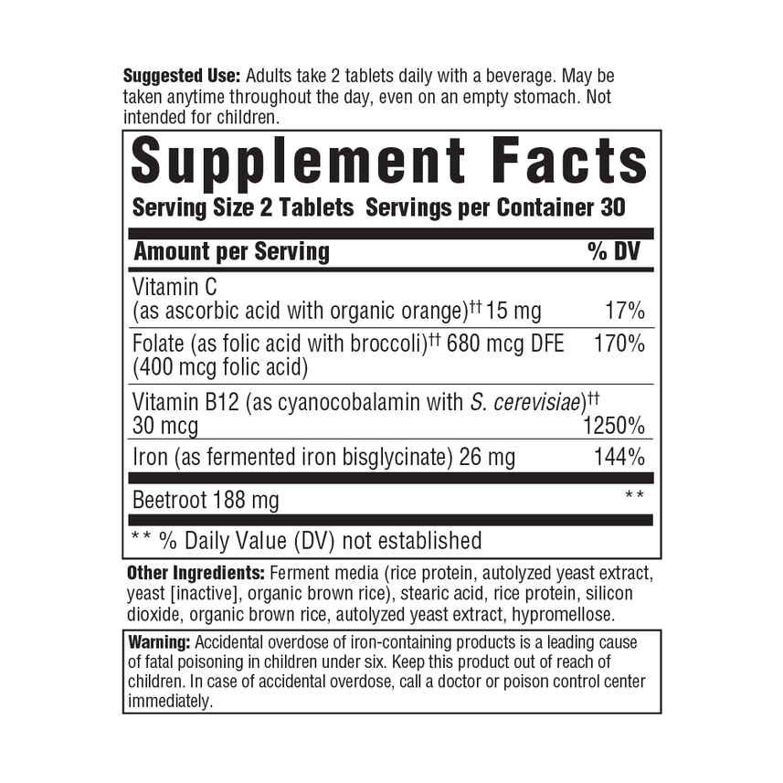 Blood Builder® Minis Natural Iron Supplement - One Life Natural Market NC