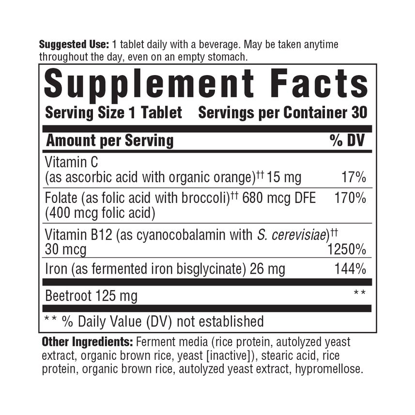 Blood Builder® Natural Iron Supplement - One Life Natural Market NC