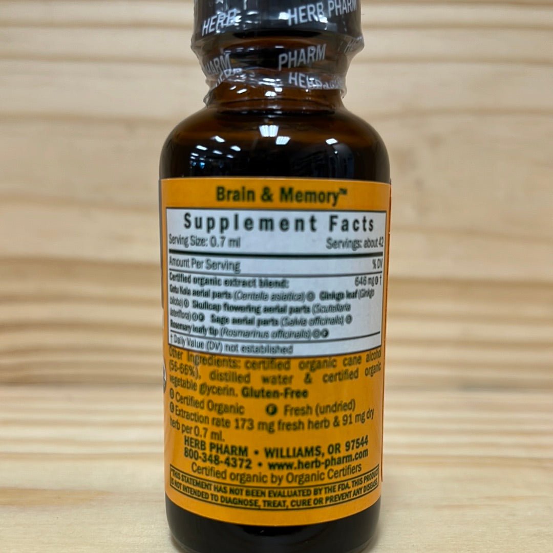 Brain & Memory Liquid Herb Extract - One Life Natural Market NC