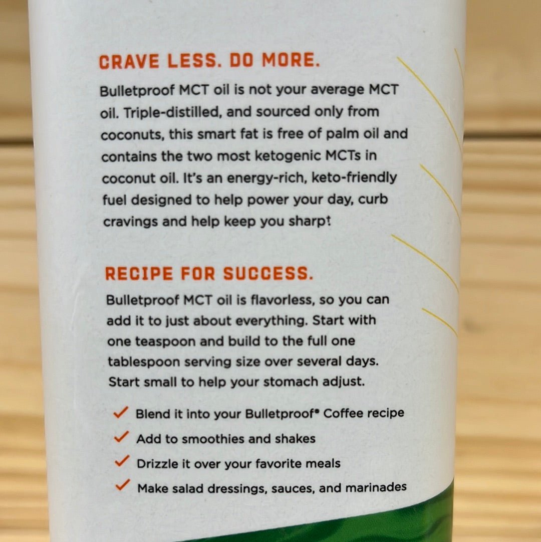 Bulletproof MCT OIL (FORMERLY XCT OIL) C8 and C10 MCT Oil - One Life Natural Market NC