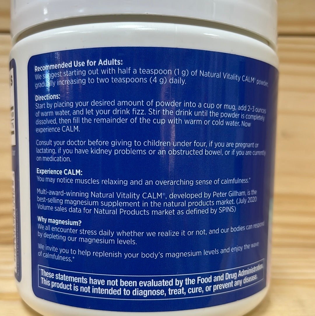 CALM® Raspberry Lemon Magnesium Powder - One Life Natural Market NC