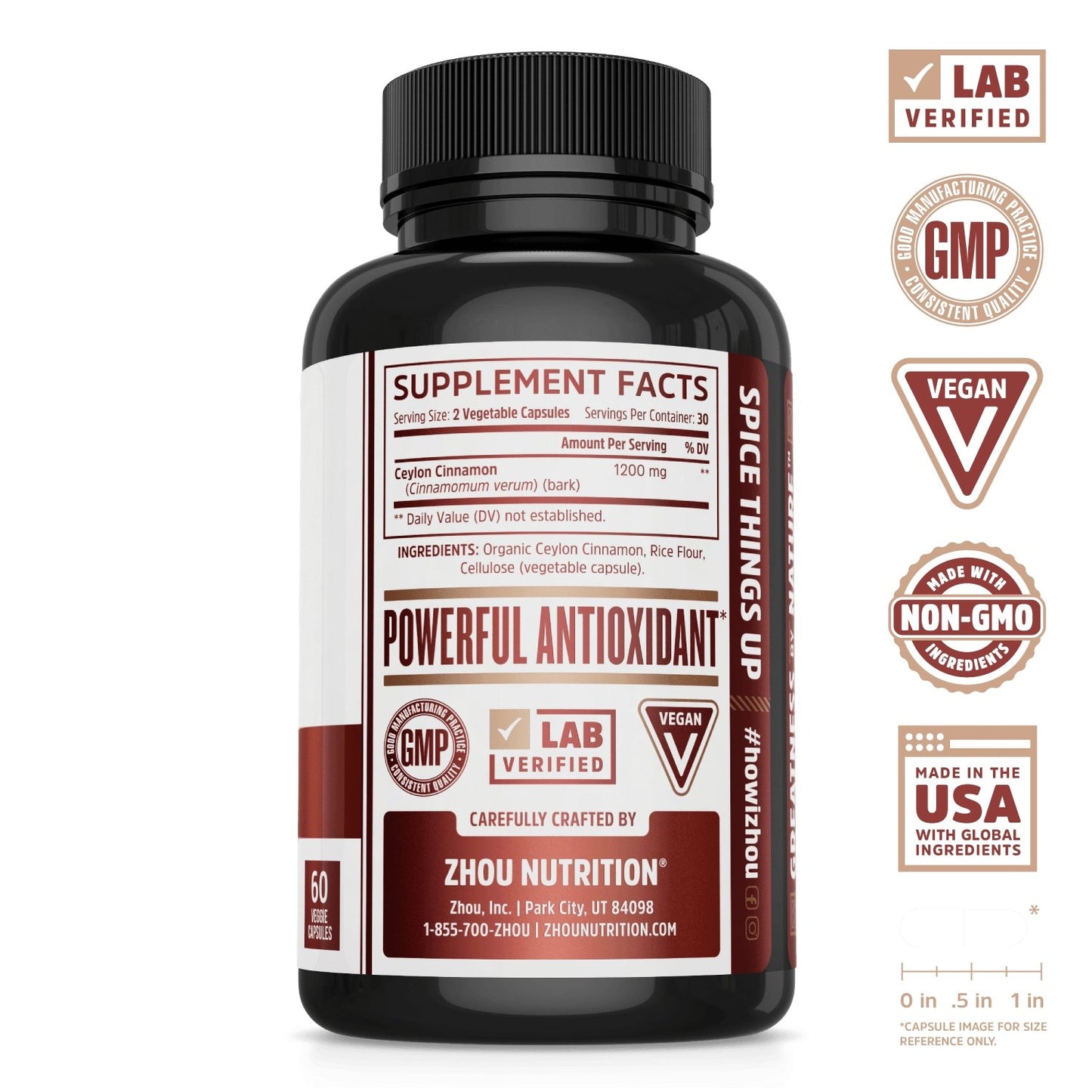 Ceylon Cinammon Capsules - One Life Natural Market NC