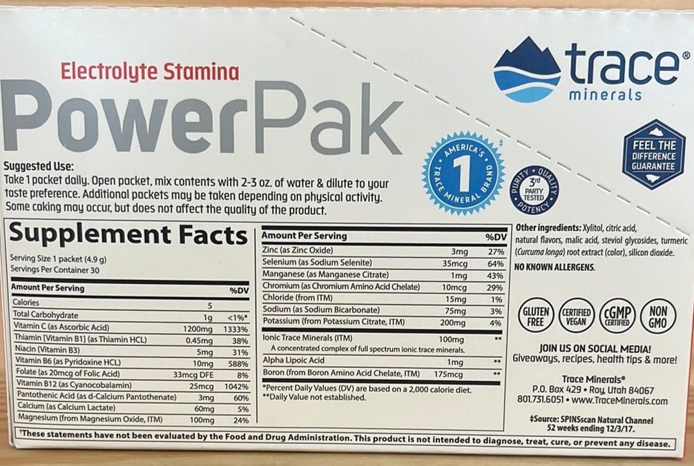 Citrus Sugar Free Power Pak Keto Friendly Electrolyte Powder - One Life Natural Market NC