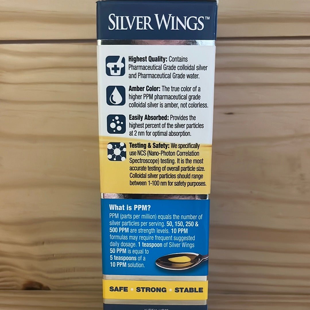 Colloidal Silver 50 ppm Vertical Spray 1 oz - One Life Natural Market NC