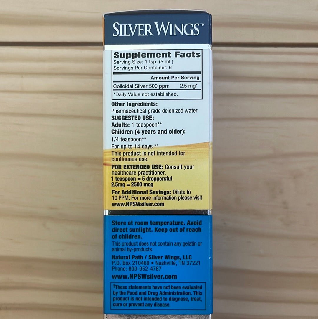 Colloidal Silver 500 PPM Dropper Top - One Life Natural Market NC