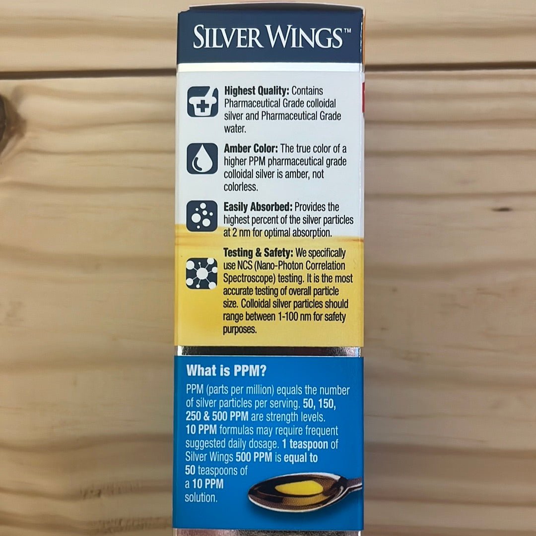 Colloidal Silver 500 PPM Dropper Top - One Life Natural Market NC