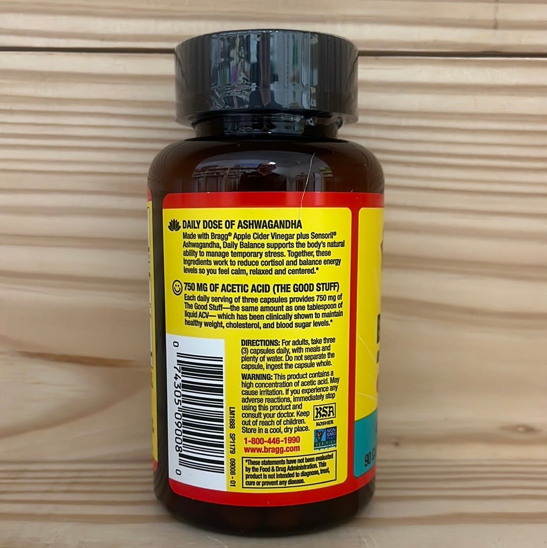 Daily Balance ACV Supplement AppleCider Vinegar + Ashwagandha - One Life Natural Market NC