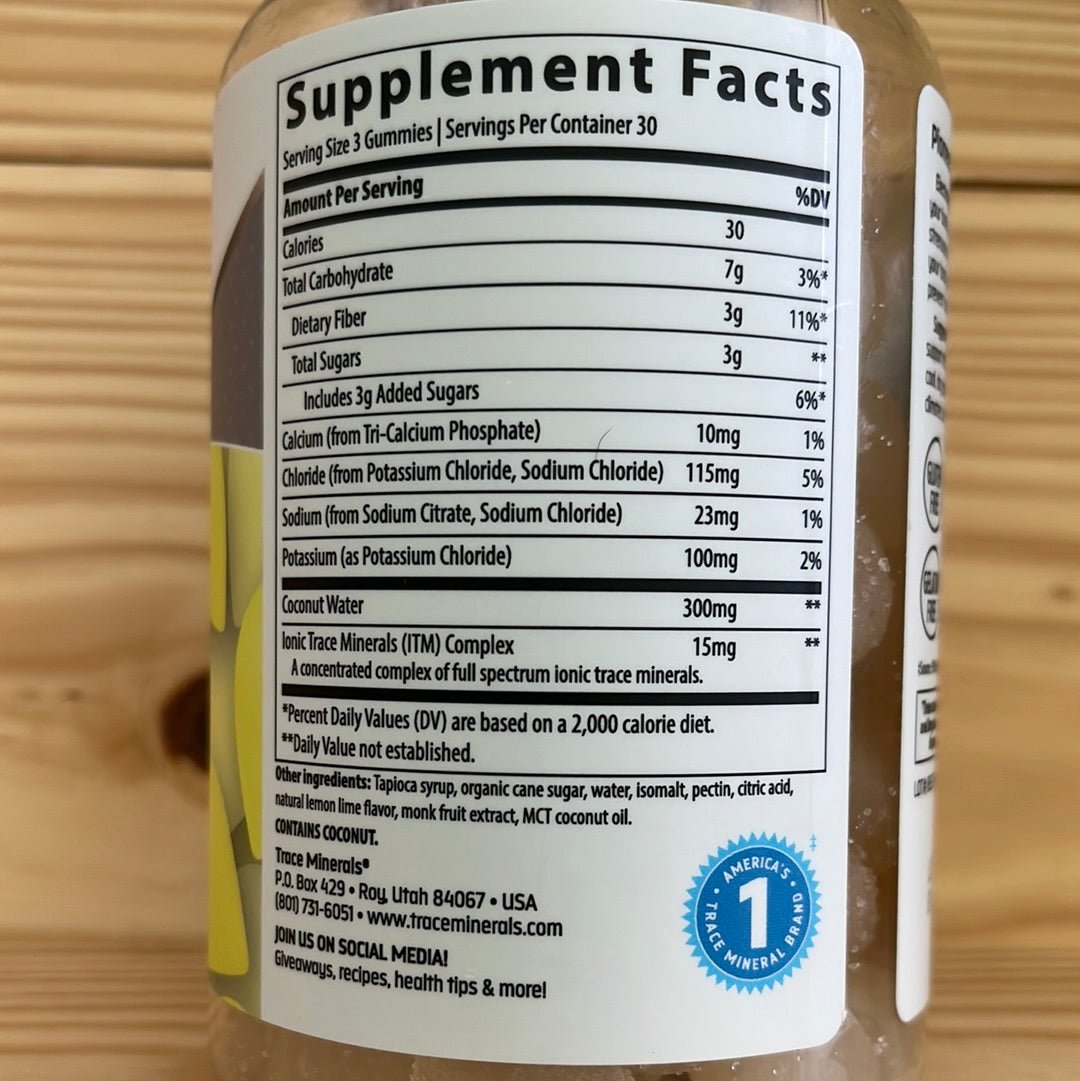 Electrolyte Stamina Gummies - Lemon Lime - One Life Natural Market NC