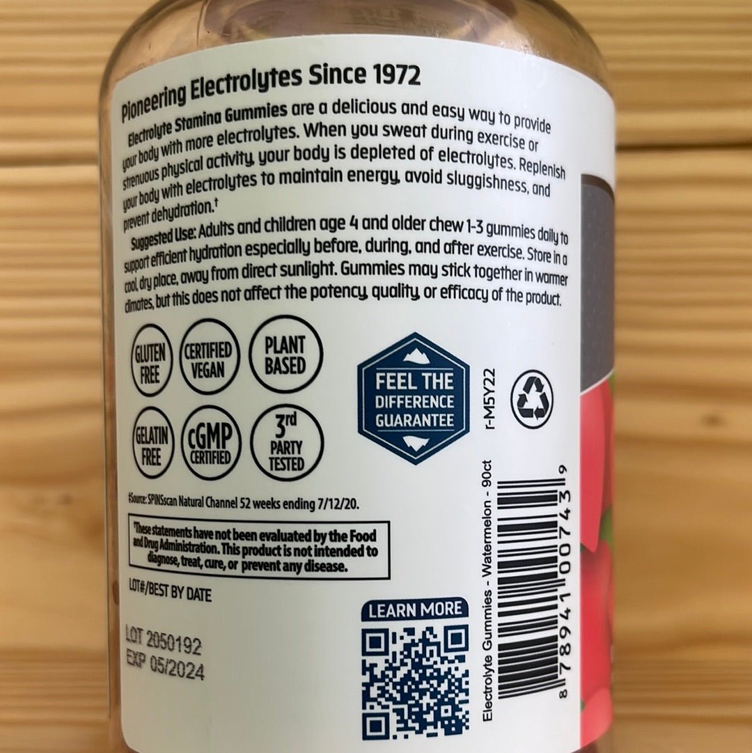 Electrolyte Stamina Gummies - Watermelon - One Life Natural Market NC