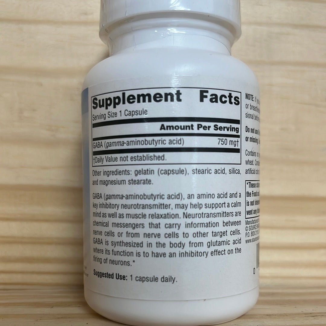 Gaba Calm Mind 750mg 45 Tablets - One Life Natural Market NC