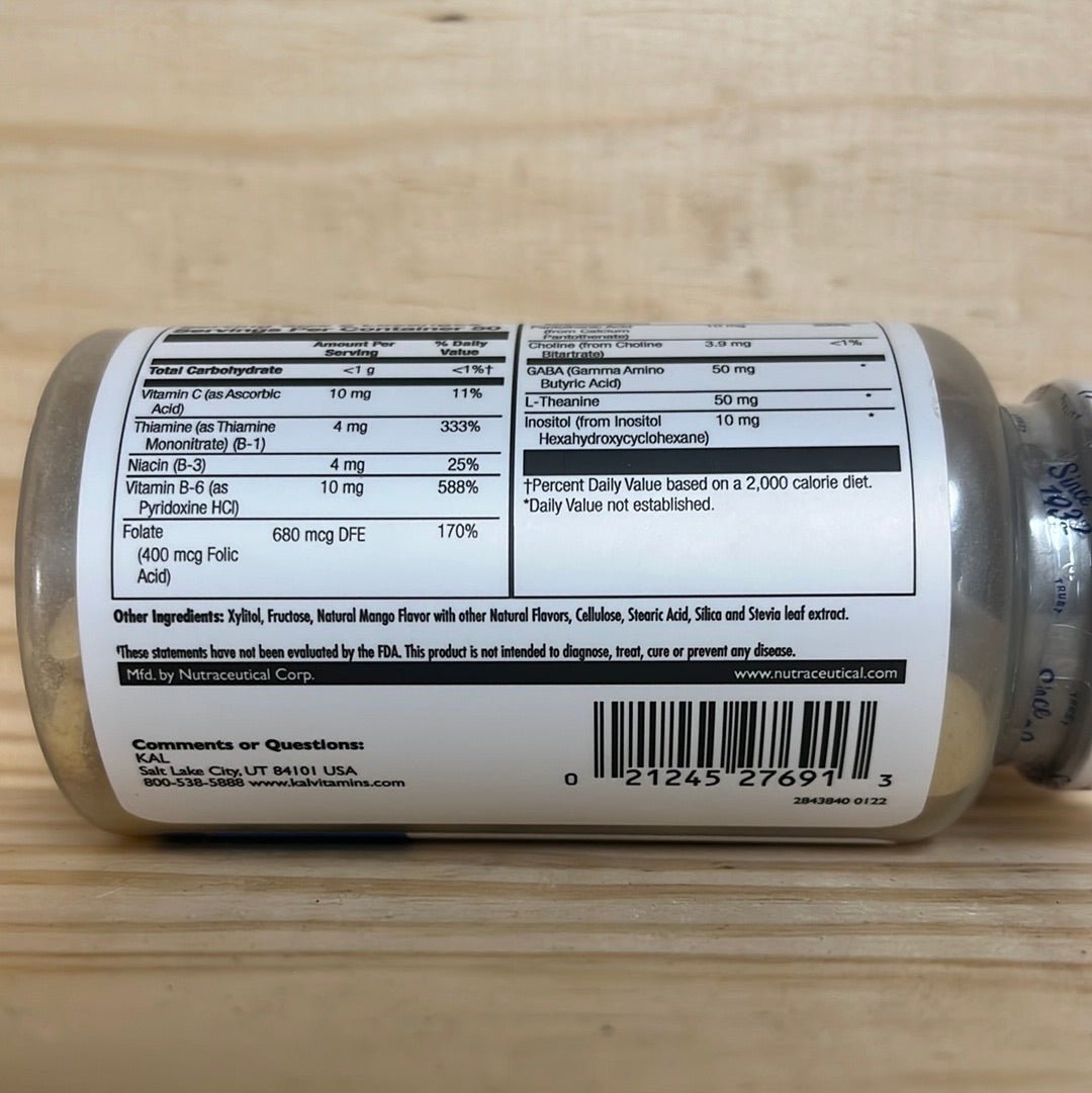 GABA L-Theanine Stress B Lozenge Natural Mango Tangerine 100 Lozenges - One Life Natural Market NC
