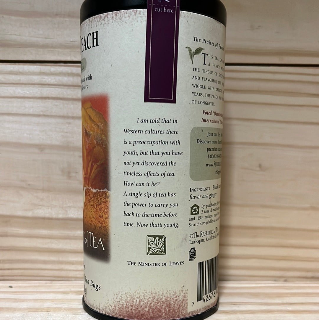 Ginger Peach Black Tea Bags - One Life Natural Market NC