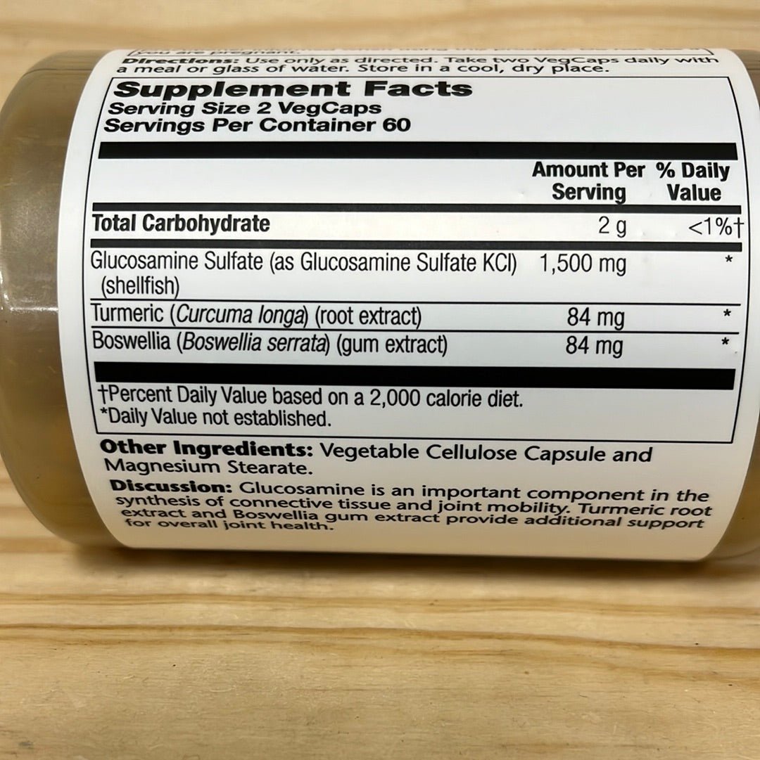Glucosamine Sulfate with Turmeric & Boswellia 1500mg - One Life Natural Market NC
