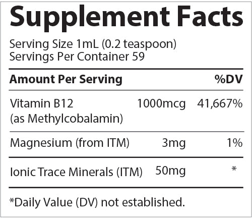 Ionic B12 Liquid - One Life Natural Market NC