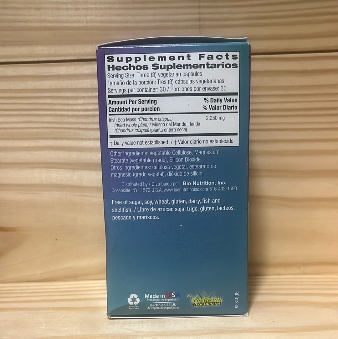 Irish Sea Moss Capsules (Chondrus crispus) - One Life Natural Market NC