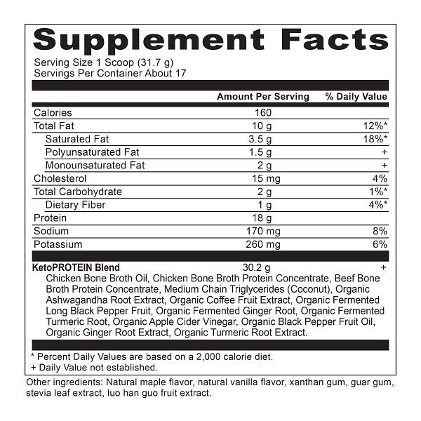 Keto Bone Broth Protein Vanilla - One Life Natural Market NC