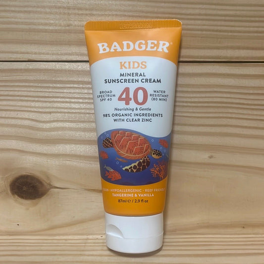 Kids Mineral Sunscreen Cream SPF 40 Zinc Oxide Non-Toxic Sunscreen - One Life Natural Market NC