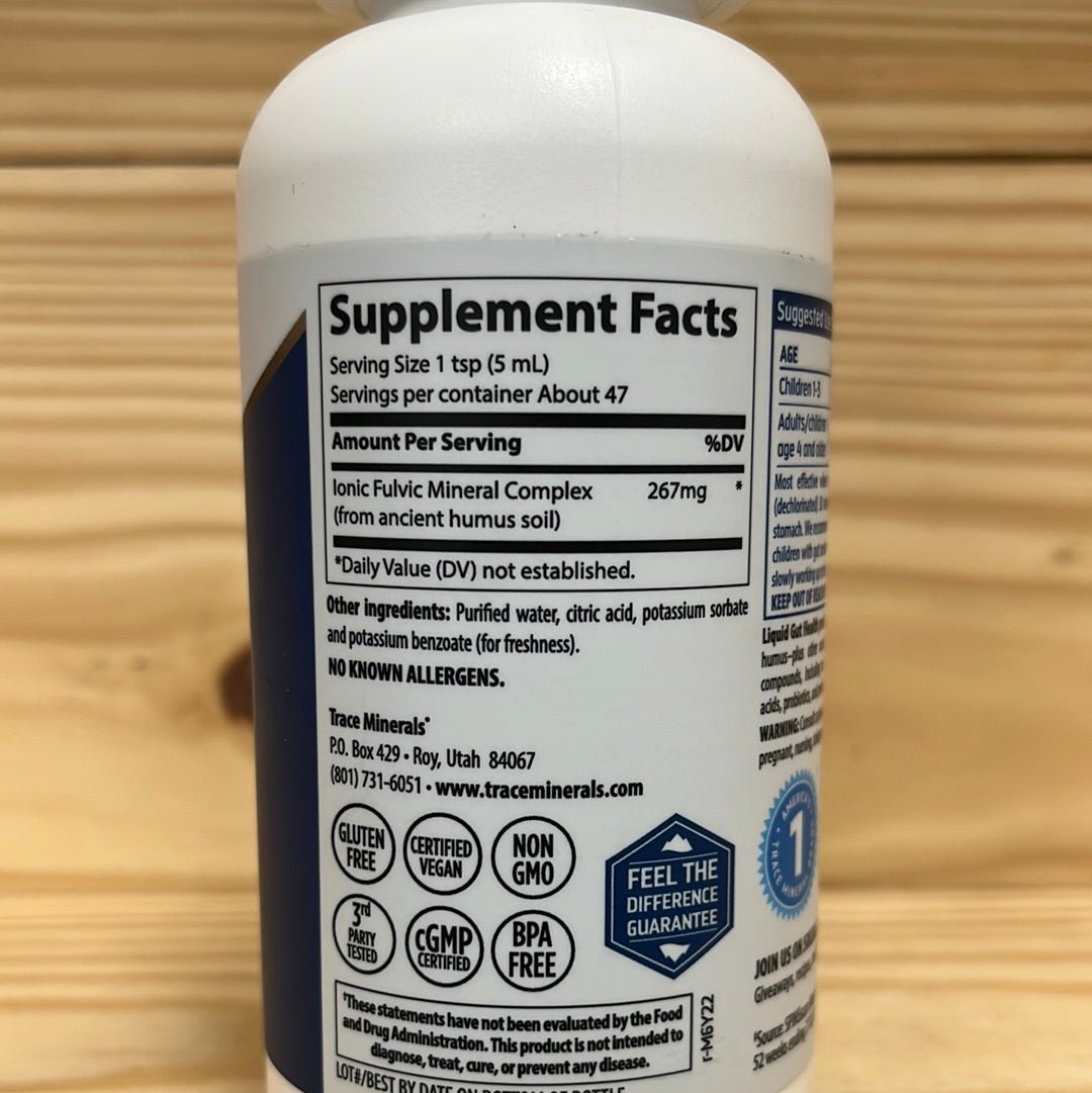 Liquid Gut Health Fulvic & Humic Minerals - One Life Natural Market NC