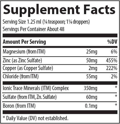 Liquid Ionic Zinc - One Life Natural Market NC