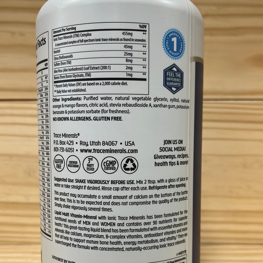 Liquid Multi Vitamin Mineral Orange/Mango Flavor - One Life Natural Market NC