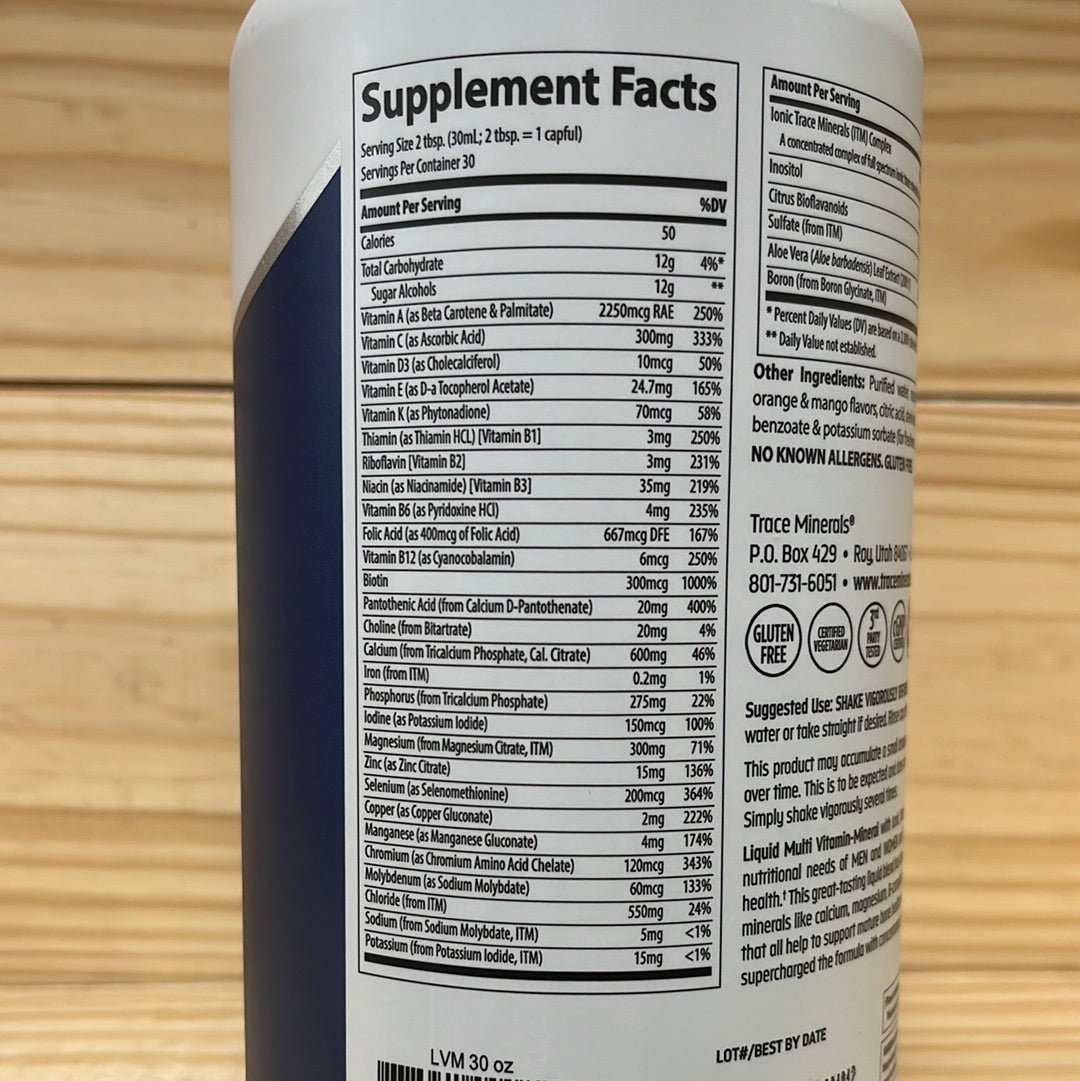 Liquid Multi Vitamin Mineral Orange/Mango Flavor - One Life Natural Market NC