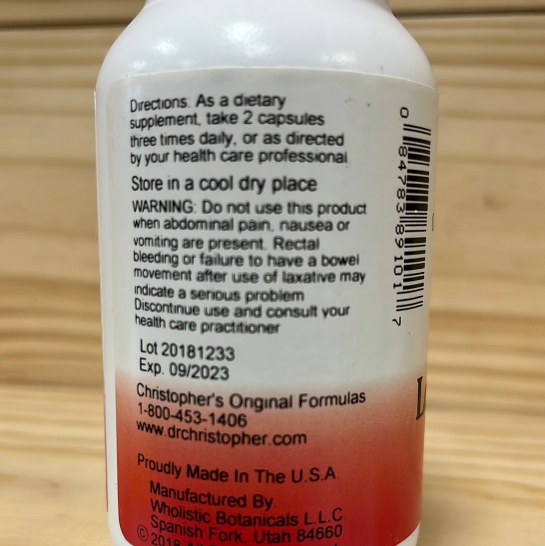 Lower Bowel Formula Colon Cleanse Herbal Laxative - One Life Natural Market NC