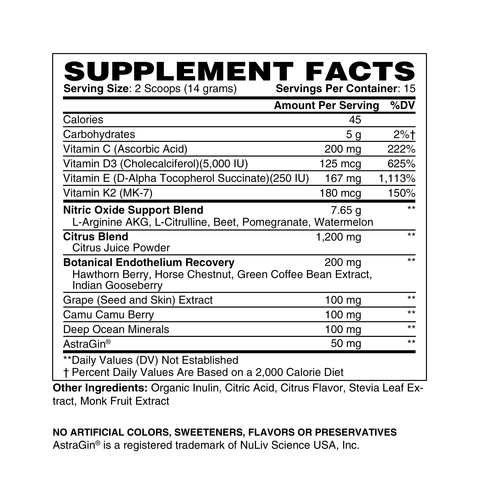 M3 Ultimate Nitric Oxide Supplement Citrus Flavor - One Life Natural Market NC