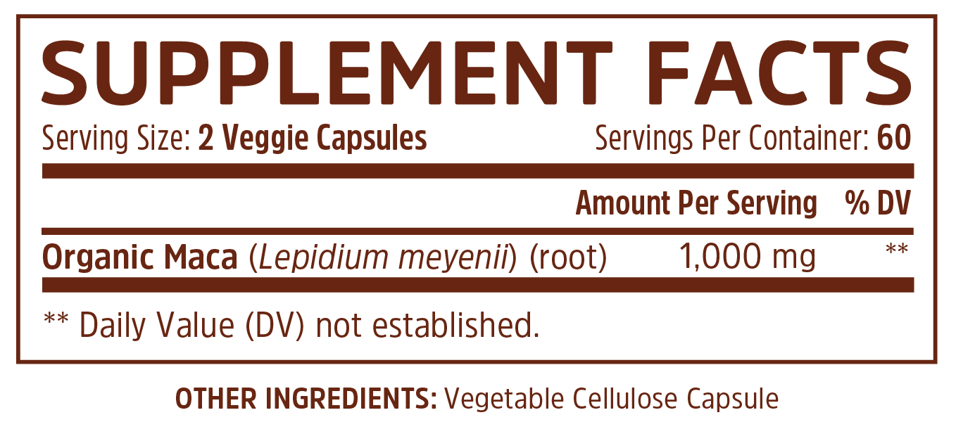 Maca Root Capsules - One Life Natural Market NC