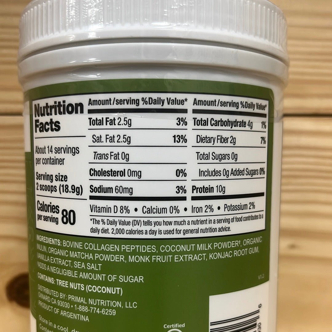 Matcha Collagen Keto Latte Drink Mix - One Life Natural Market NC