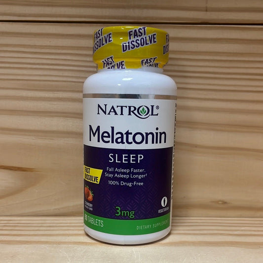 Melatonin Fast Dissolve Strawberry Tablets 3mg - One Life Natural Market NC