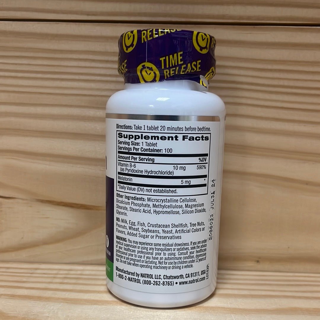 Melatonin Time Release Tablets 5mg - One Life Natural Market NC