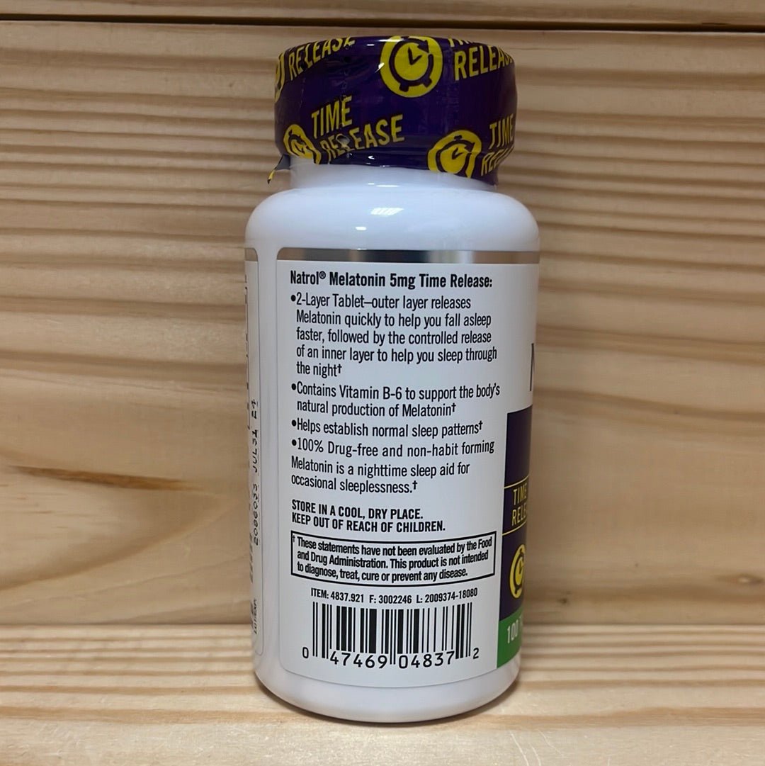 Melatonin Time Release Tablets 5mg - One Life Natural Market NC