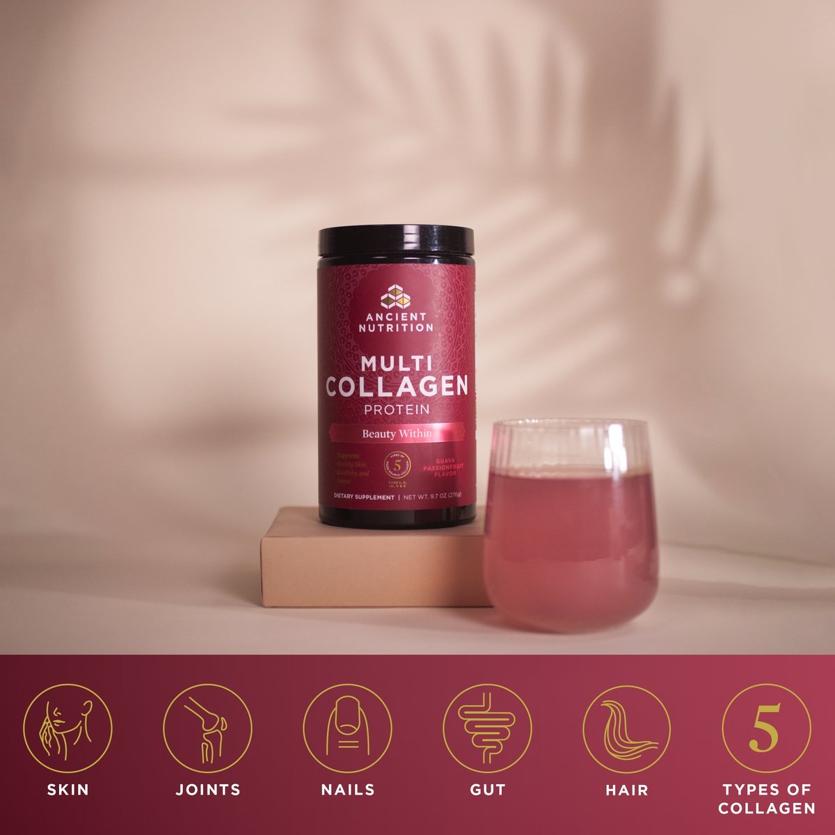 Multi Collagen Protein Beauty Within Guava Passionfruit - One Life Natural Market NC