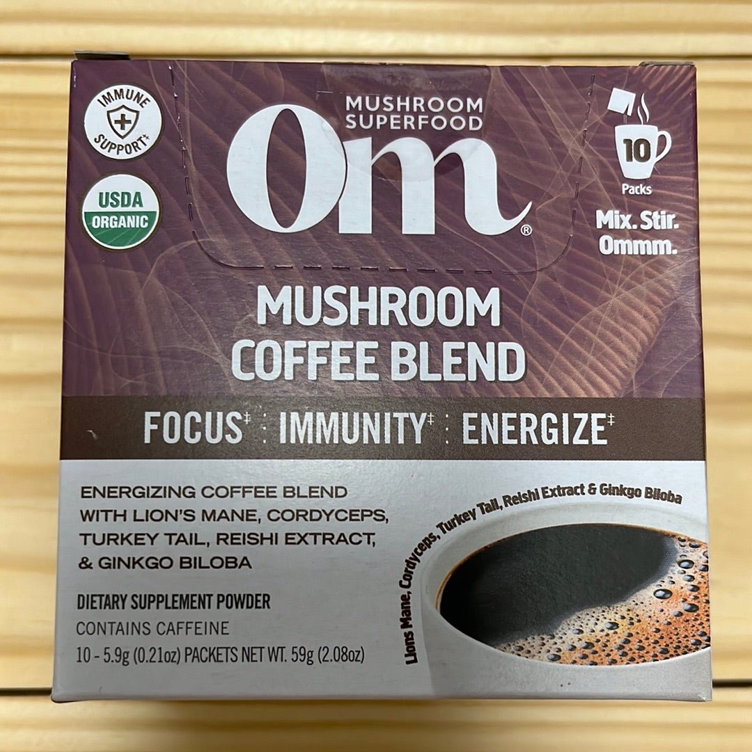 Mushroom Superfood Coffee Blend Single Serve Packets 10ct - One Life Natural Market NC