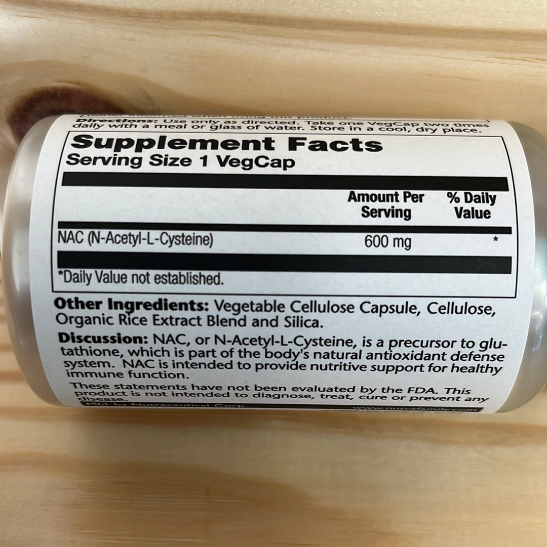 NAC 600 mg N-Acetyl Cysteine - One Life Natural Market NC