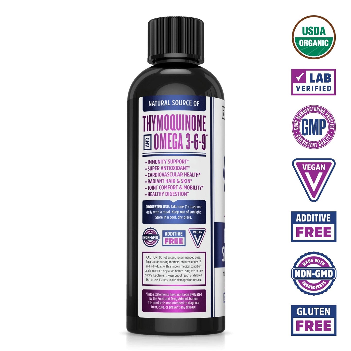 Organic Black Seed Oil 8oz - One Life Natural Market NC